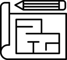 Technical Blueprint Drawing vector