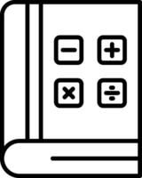 Math Textbook with Formula vector