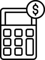 Loan Calculator Interface Tool vector