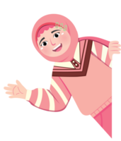 Cute Child Smiling Behind Empty Display Board png