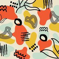 Modern shapes artistic style. vector