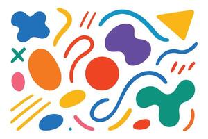 abstract colorful shapes geometric vector