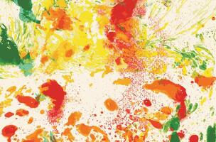 Multi color abstract art background by hand watercolor painted. vector