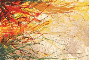 Art design abstract background hand drawn watercolor on paper vector