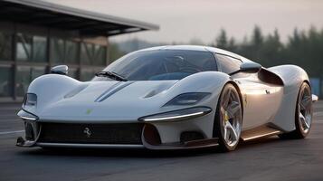 Curved vehicle body captured in car photography photo