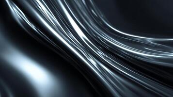 Polished abstract background with graceful wave lines photo