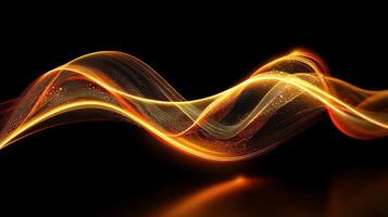 Curved wave background in modern abstract style photo