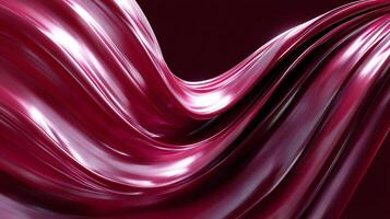 Realistic glossy waves in high-end abstract design photo
