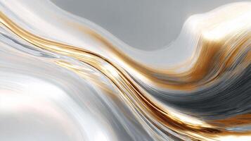 Wavy abstract backdrop in glowing luxury finish photo