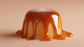 Yummy textured dessert image in realistic food style photo