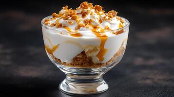Soft texture textured dessert photo in natural lighting