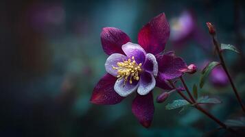 Natural setting behind blooming beautiful flower image photo