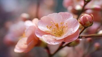 Crisp garden bloom with nature beautiful setting photo