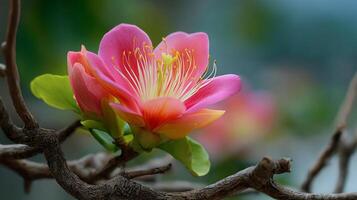 Natural-close up photo of flower in crisp spring light