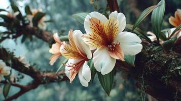 Vivid photo of flower in soft natural setting with full bloom