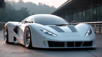 Car photography in smooth daylight finish photo