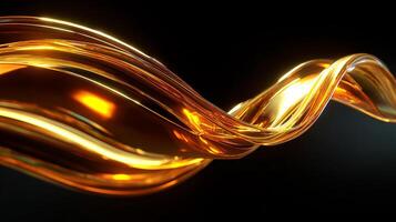 Sleek abstract wave shapes in modern background photo