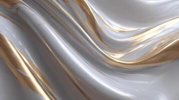 Wavy glowing abstract design with elegant finish photo