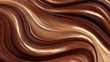 Soft golden glow in abstract wave style photo