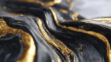 Luxury abstract wave background in glossy finish photo