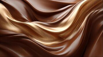 Polished wave surface in detailed abstract image photo