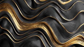 Smooth glossy wave design in high-resolution abstract photo
