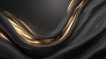 Ultra-smooth luxury abstract with wave lines photo