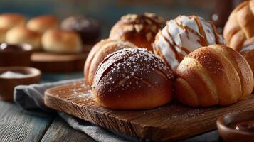 Rustic setting showcasing bakery image photo