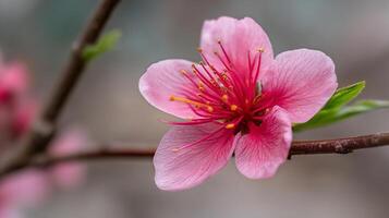 Petal texture and soft sunlight glow in realistic flower photo