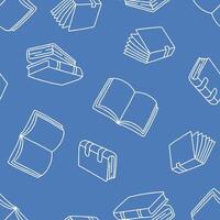 Outline Book Seamless Pattern Background for Surface Print Fabric Fashion Wrapping vector