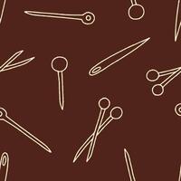 Outline Needle Pattern Repeat Seamless for Wallpaper Background Cover Packaging vector