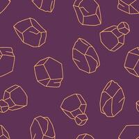 Outline Rock Pattern Repeat Seamless for Wallpaper Background Cover Packaging vector