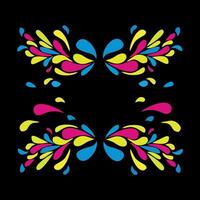 Colored Water Droplets Pattern vector