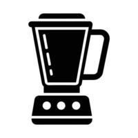 Blender Jar Silhouette Stencil Icon vector