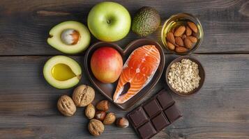 Healthy foods for heart health photo