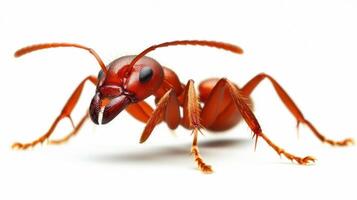 An ant is standing on its hind legs photo