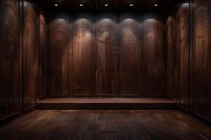 Rich textures and deep hues create a calming atmosphere, ideal for a peaceful retreat or artistic expression in a tranquil setting photo