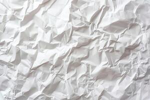White crumpled paper texture offers an inspiring backdrop for artistic expression, enhancing design projects with its unique depth and character photo