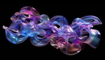 Swirling forms intertwine with rich gradients, creating a mesmerizing interplay of light and color that captivates the viewer's imagination photo