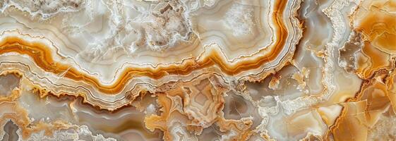 Marvel at the intricate design of rich marble textures showcasing mesmerizing patterns in warm tones against a bright white canvas photo
