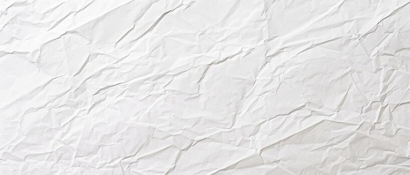 A smooth yet crinkled white paper surface lends elegance and simplicity, ideal for artistic endeavors or clean design aesthetics in various settings photo