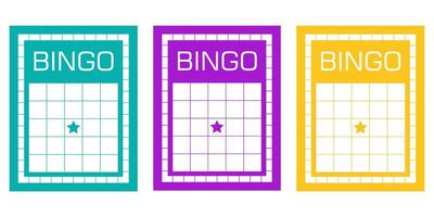 Empty gambling card set for bingo and lotto games. Blank betting ticket templates without numbers. Keno game sheets for casino illustrations, lucky draw themes and entertainment visuals. vector