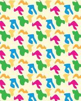 A colorful pattern with many different shapes vector