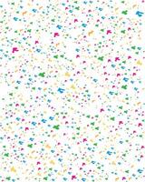 A colorful confetti pattern on a white background vector