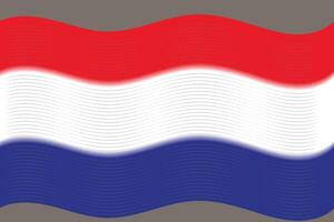 The abstract background with a combination of red, white, and blue depicts the Dutch flag vector