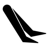 Tweezers solid icon vector