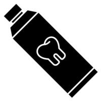Tooth Paste solid icon vector