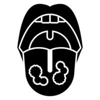 Thrush solid icon vector