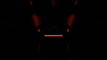 Red and Orange Mysterious Flashing Sci Fi Corridor Background VJ Loop in 4K video