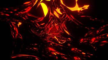 Red and Orange Abstract Fantasy Portal Beyond Perception Background VJ Loop in 4K video